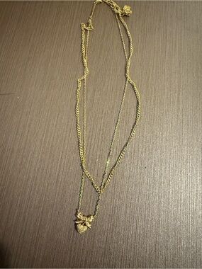 Kendra Scott Gold Layered heart Charm Necklace